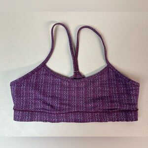 Lululemon size 8 Flow Y IV Purple Bra